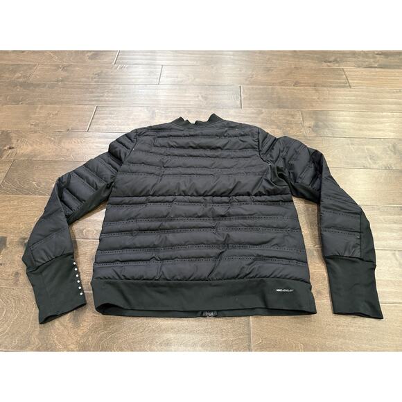 Nike Womens Black Aeroloft Down Fill Running Jacket Size M MEDIUM 856634-010 - Picture 3 of 13